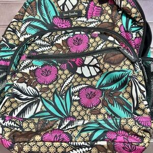 Vera Bradley Canyon Road Lighten up Essential Backpack - Pink, Teal, Brown